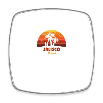 Cool Jalisco Mexico Beach coucher de soleil Souvenir - Magnet carré - blanc - Devant