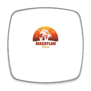 Cool Mazatlan Mexique plage coucher de soleil Souvenir - Magnet carré - blanc - Devant
