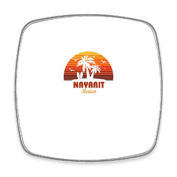 Cool Nayarit Mexique plage coucher de soleil Souvenir - Magnet carré - blanc - Devant