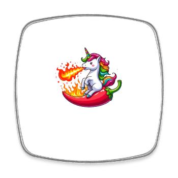 Unicorn Sharpness - Square fridge magnet - white - Front