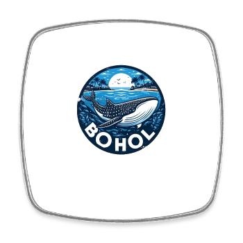 Bohol Walhai - Viereckiger Kühlschrankmagnet - Weiß - Vorne