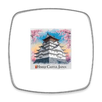 Himeji Castle Japan - Viereckiger Kühlschrankmagnet - Weiß - Vorne