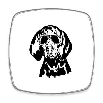 Black And Tan Coonhound cool Portrait Wilsigns - Viereckiger Kühlschrankmagnet - Weiß - Vorne