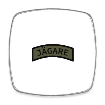 Jägarbåge k3 - Viereckiger Kühlschrankmagnet - Weiß - Vorne