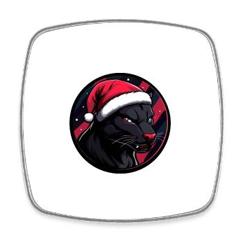 Noël Panther Noël - Magnet carré - blanc - Devant