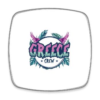 Grèce Crew Coloré - Magnet carré - blanc - Devant