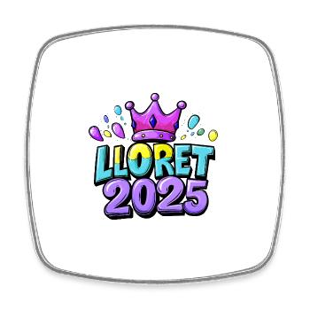 Lloret De Mar 2025 - Viereckiger Kühlschrankmagnet - Weiß - Vorne