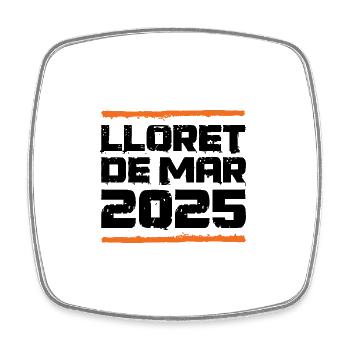 Lloret De Mar 2025 Holiday - Square fridge magnet - white - Front