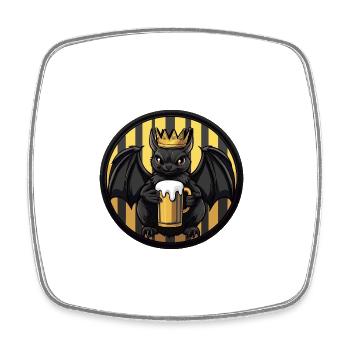 Fledermaus Beer - Square fridge magnet - white - Front