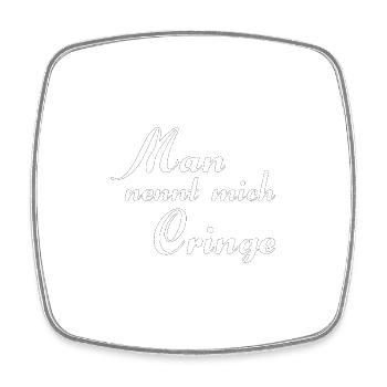They call me - Square fridge magnet - white - Front