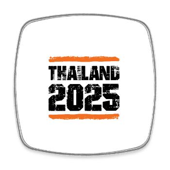 Thailand 2025 Team - Square fridge magnet - white - Front