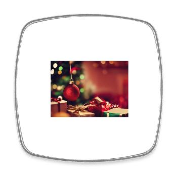 Christmas 27 - Square fridge magnet - white - Front