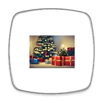 Christmas Gifts - Square fridge magnet - white - Front