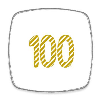 HAPPY BIRTHDAY. HAPPY BIRTHDAY. ANNIVERSARY. - Square fridge magnet - white - Front