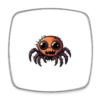 Tarentule Halloween Bande dessinée drôle - Magnet carré - blanc - Devant