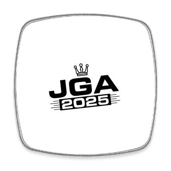 Jga 2025 Junggesellenabschied - Viereckiger Kühlschrankmagnet - Weiß - Vorne