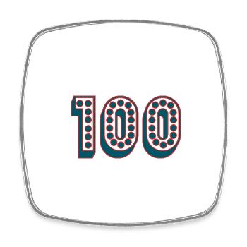 HAPPY BIRTHDAY. HAPPY BIRTHDAY. ANNIVERSARY. - Square fridge magnet - white - Front