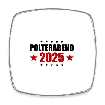 Polterabend 2025 - Viereckiger Kühlschrankmagnet - Weiß - Vorne