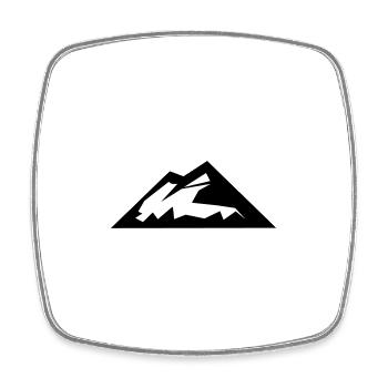 Mountains Mountain Mountains 11 - Square fridge magnet - white - Front
