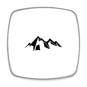 Mountains Mountain Mountains 16 - Square fridge magnet - white - Front