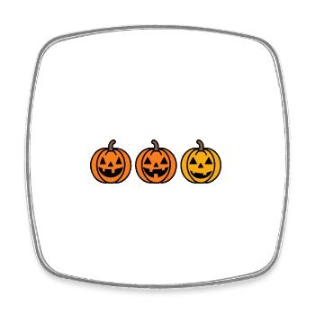 Citrouille Halloween Mignon - Magnet carré - blanc - Devant
