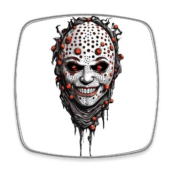 Gruseliges Halloween Trypophobie Horror Design - Viereckiger Kühlschrankmagnet - Weiß - Vorne