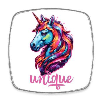 Unique - Square fridge magnet - white - Front