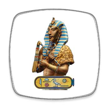 Akhenaten - Pharaoh of Egypt - Square fridge magnet - white - Front
