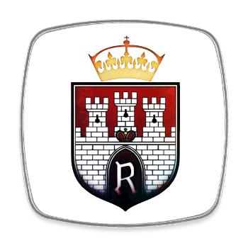 Radôme - Magnet carré - blanc - Devant