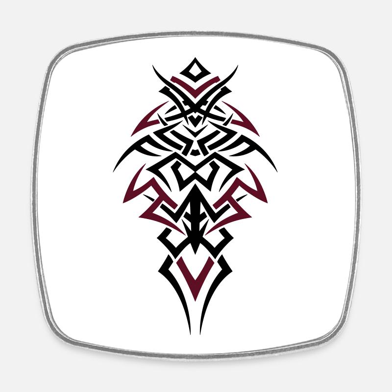 Colorful masculin tribal - Magnet carré - blanc