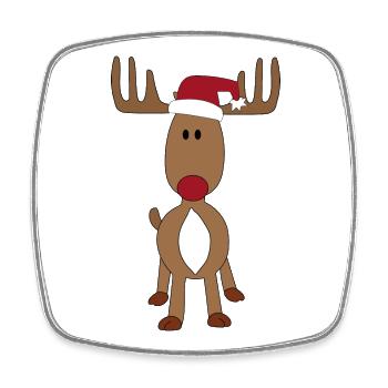 Weihnachten - Viereckiger Kühlschrankmagnet - Weiß - Vorne