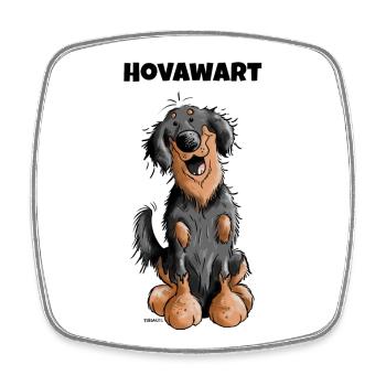 Drôle Hovawart - Magnet carré - blanc - Devant