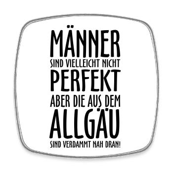 Männer aus dem Allgäu - Viereckiger Kühlschrankmagnet - Weiß - Vorne