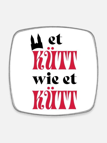 Karneval - Viereckiger Kühlschrankmagnet - Weiß