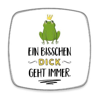 Lustige Sprüche - Viereckiger Kühlschrankmagnet - Weiß - Vorne