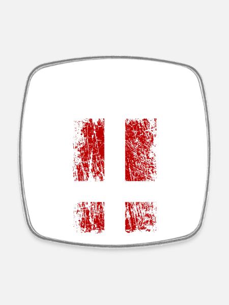 (Trve) Norwegian Black Metal - Norsk Svartmetall - Square fridge magnet - white