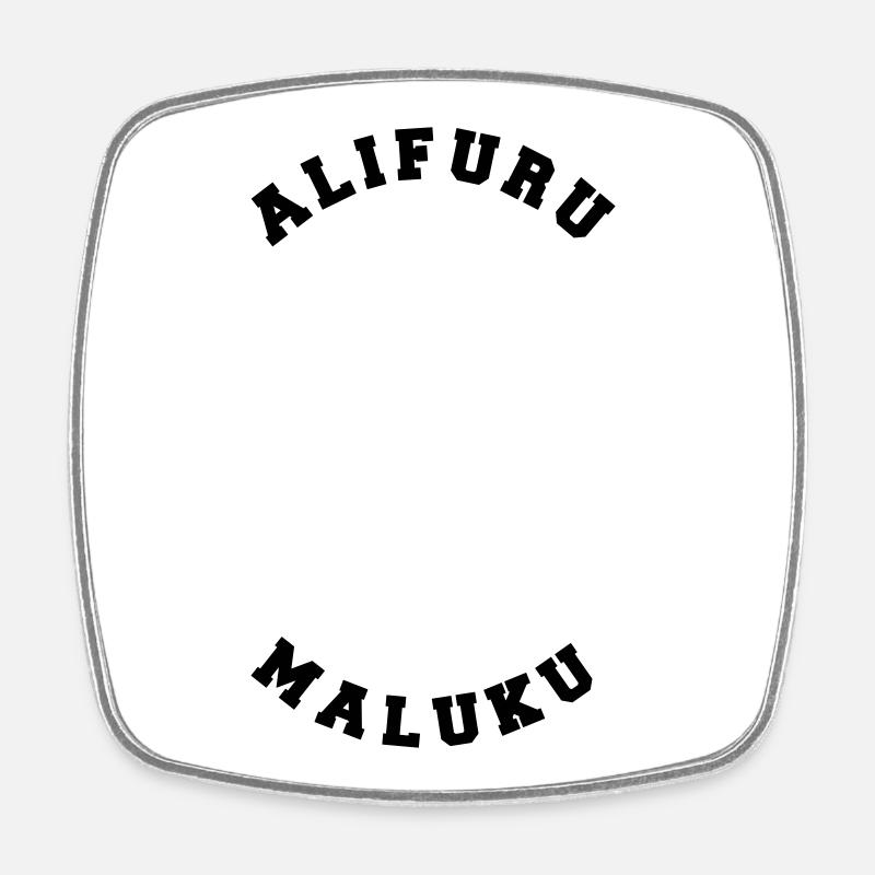 Alifuru Maluku - Square fridge magnet - white