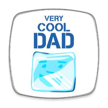 Very cool papa glaçons drôles sort - Magnet carré - blanc - Devant