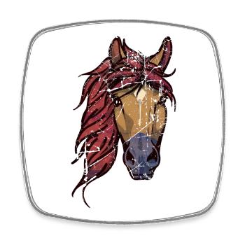 Vintage Horses Icelandic Horses Horse Fool Icelanders - Square fridge magnet - white - Front