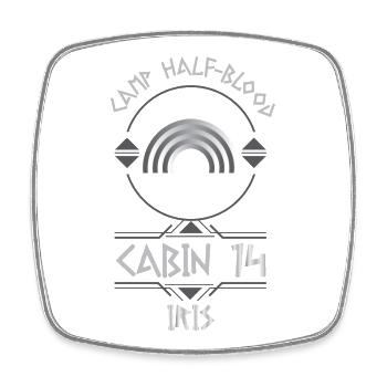 Cabin #14 in Camp Half Blood, Child of Iris - Square fridge magnet - white - Front