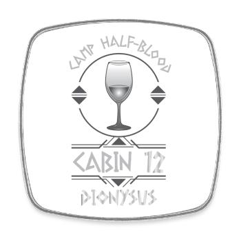 Cabin #12 in Camp Half Blood, Child of Dionysus - Square fridge magnet - white - Front