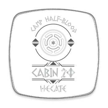 Cabin #20 in Camp Half Blood, Child of Hecate - Square fridge magnet - white - Front
