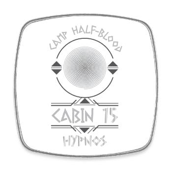 Cabin #15 in Camp Half Blood, Child of Hypnos - Square fridge magnet - white - Front