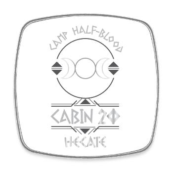 Cabin #20 in Camp Half Blood, Child of Hecate - Square fridge magnet - white - Front