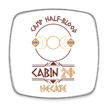 Cabin #20 in Camp Half Blood, Child of Hecate - Square fridge magnet - white - Front