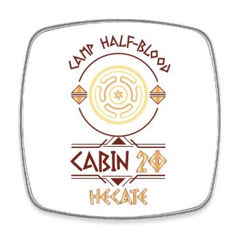 Cabin #20 in Camp Half Blood, Child of Hecate - Square fridge magnet - white - Front