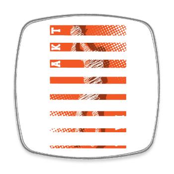 Basketball basketball players - Square fridge magnet - white - Front