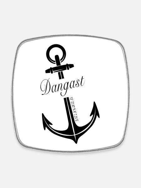 Dangast - Viereckiger Kühlschrankmagnet - Weiß
