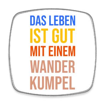 Wandern Statement Bergwanderung Wanderer Klettern - Viereckiger Kühlschrankmagnet - Weiß - Vorne