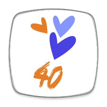 ANNIVERSARY. HAPPY BIRTHDAY. HAPPY BIRTHDAY. - Square fridge magnet - white - Front